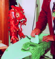 Ironing hair